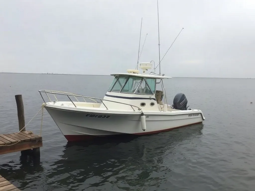 Pirogue en fibre de verre 7 mètres avec moteur 40 ch · Port-Gentil (2/3)