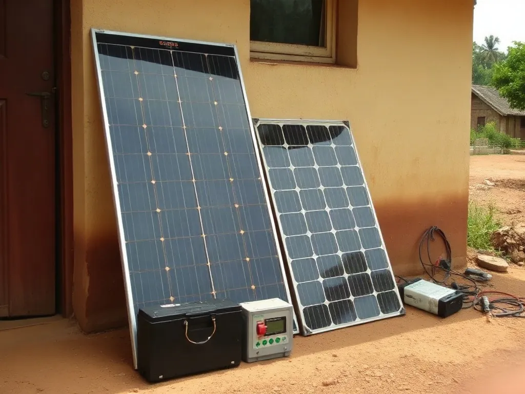 Kit solaire 400 W avec batterie · Franceville (2/2)