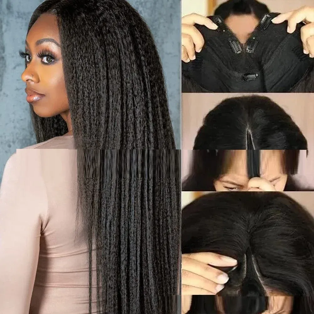 Perruque Yaki Straight Cheveux Humains Sans Dentelle · Libreville (2/8)