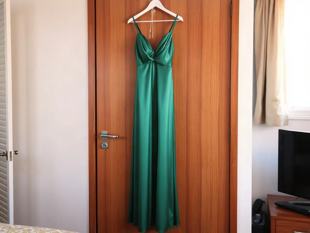 Robe de soirée longue émeraude, taille M · Akanda (2/2)