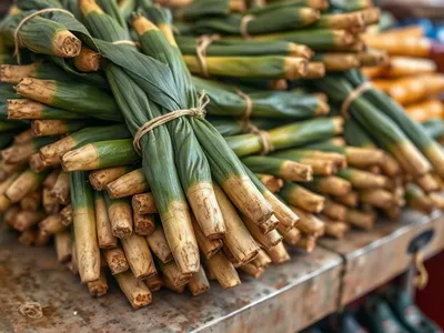 Bâtons de manioc frais, lot de 20 · Ntoum
