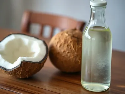 Huile de coco vierge pressée à froid · Abidjan