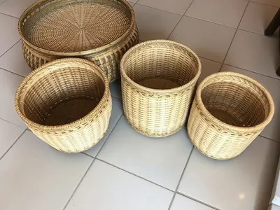 Paniers tressés en rotin, lot de 3 · Moanda