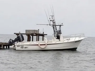 Pirogue en fibre de verre 7 mètres avec moteur 40 ch · Port-Gentil
