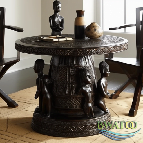 Ghanaian-Inspired Wooden Masterpiece for Modern Homes 🌍✨