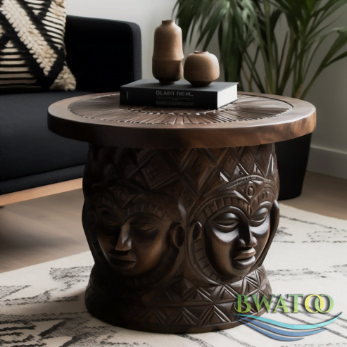 Ghanaian-Inspired Wooden Masterpiece for Modern Homes 🌍✨