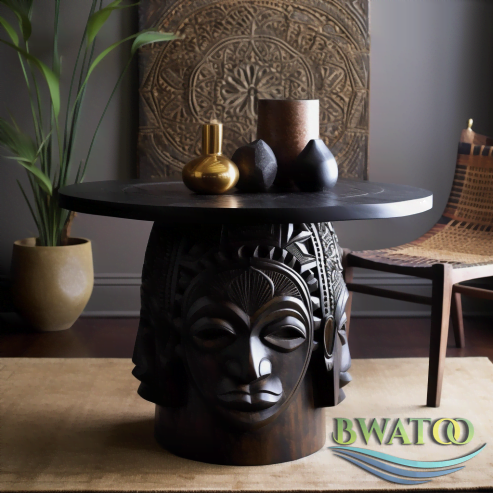 Ghanaian-Inspired Wooden Masterpiece for Modern Homes 🌍✨