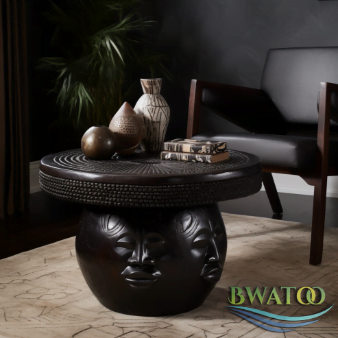 Ghanaian-Inspired Wooden Masterpiece for Modern Homes 🌍✨