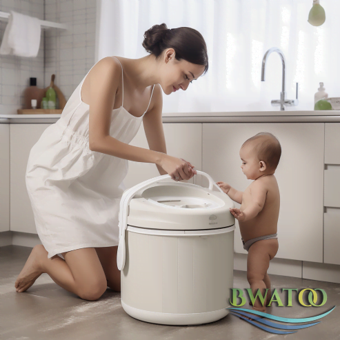 Portable Semi-Automatic Baby Washing Machine: Home Convenience with OEM Design