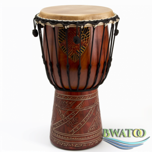 Authentic Handcrafted Ghanaian Djembe Drum – Traditional African Musical Instrument
